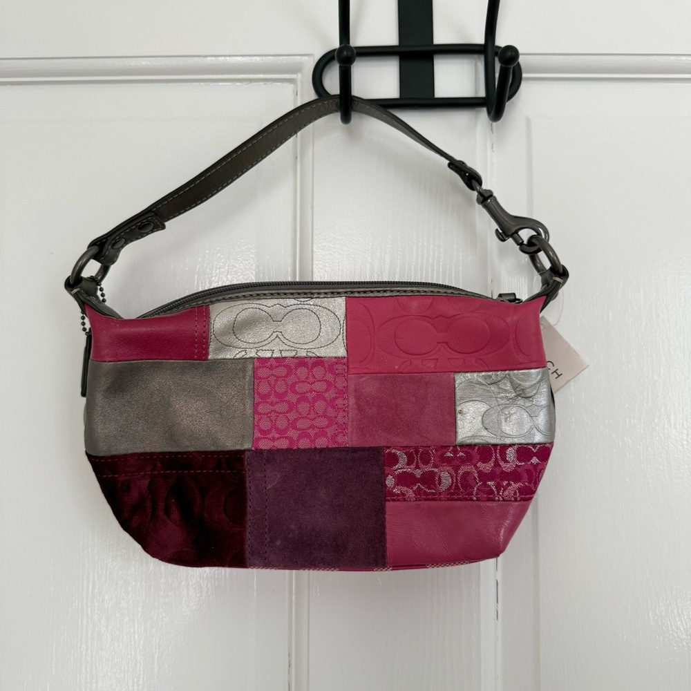 Vintage Patchwork Coach Shoulder Bag